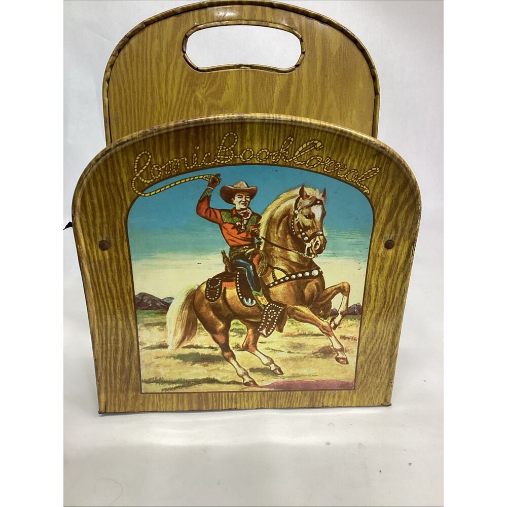 Vintage 1950's Roy Rogers Tin Lithograph Comic Book Corral - Picture 2 of 9